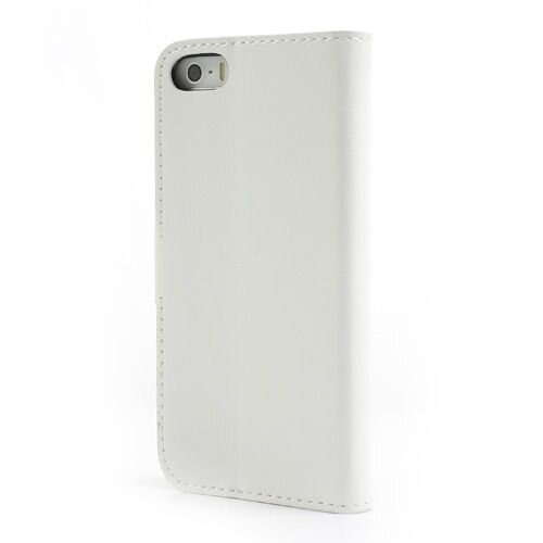 pu leren wallet iphone 5 s wit