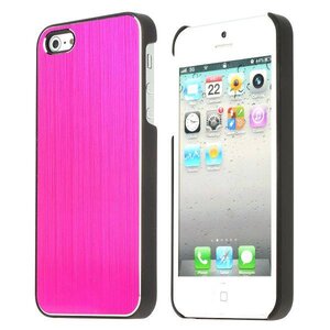 Aluminium Geborsteld Roze iPhone 5/5S Case