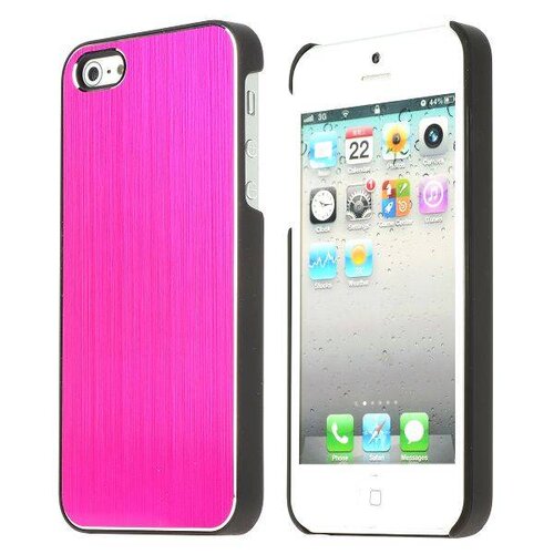 aluminium geborsteld roze iphone 5 5s case