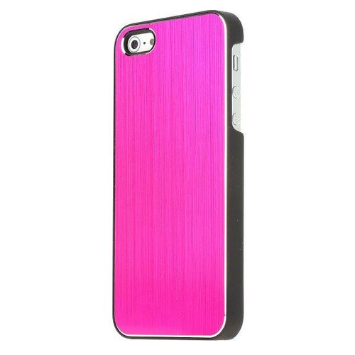 aluminium geborsteld roze iphone 5 5s case