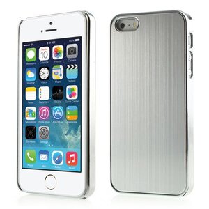 Geborsteld Aluminium Hardcase iPhone 5(s)/SE - Zilver