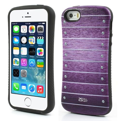 Elegante allround bescherm case iphone 5 paars