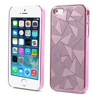 Aluminium coating hardcase iphone 5 roze