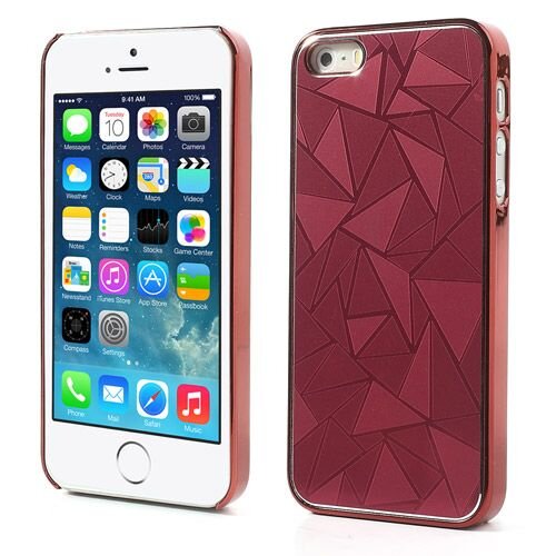 Aluminium coating hardcase iphone 5 rood