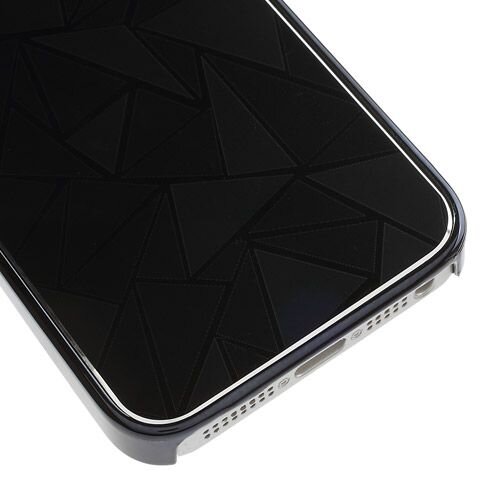 aluminium coating hardcase iphone 5 zwart