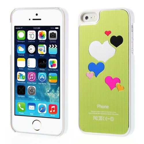 hardcase hartjes voor iphone 5 groen