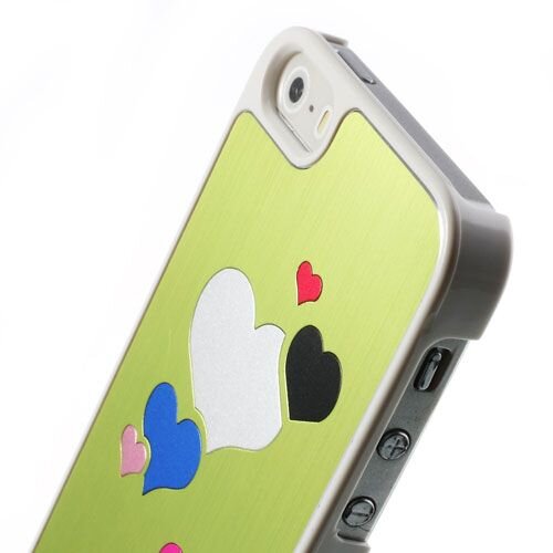 hardcase hartjes voor iphone 5 groen