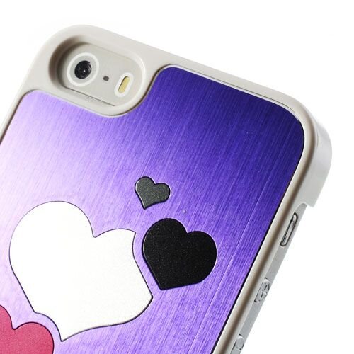 hardcase hartjes iphone 5 paars