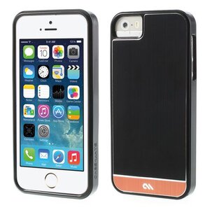 Case Mate geborsteld iphone 5 zwart/bruin