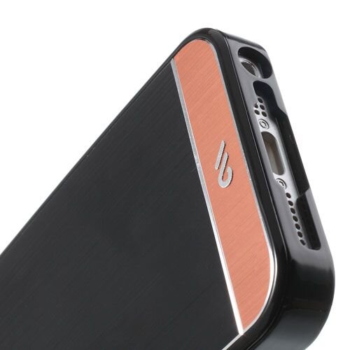 case mate geborsteld iphone 5 zwart bruin