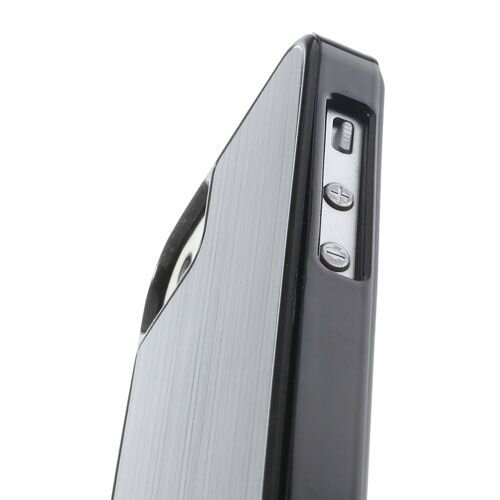 case mate geborsteld iphone 5 zwart