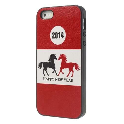 hardcase paarden iphone 5 rood wit