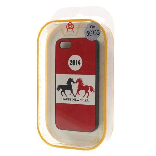 hardcase paarden iphone 5 rood wit