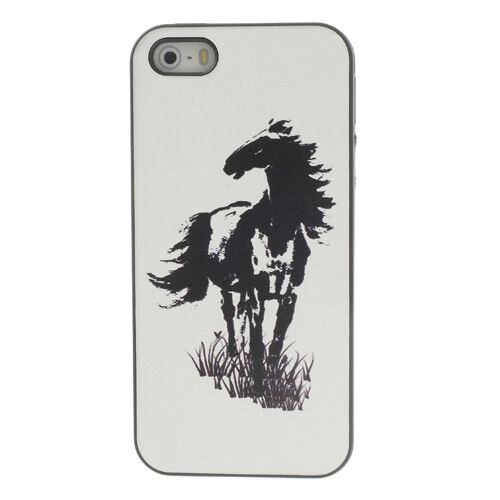 Hardcase 1 paard iphone 5 wit