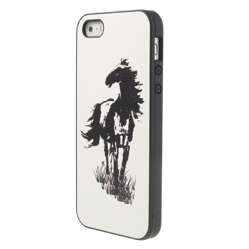 hardcase 1 paard iphone 5 wit hardcase 1 paard iphone 5 wit