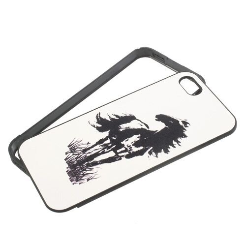 hardcase 1 paard iphone 5 wit hardcase 1 paard iphone 5 wit