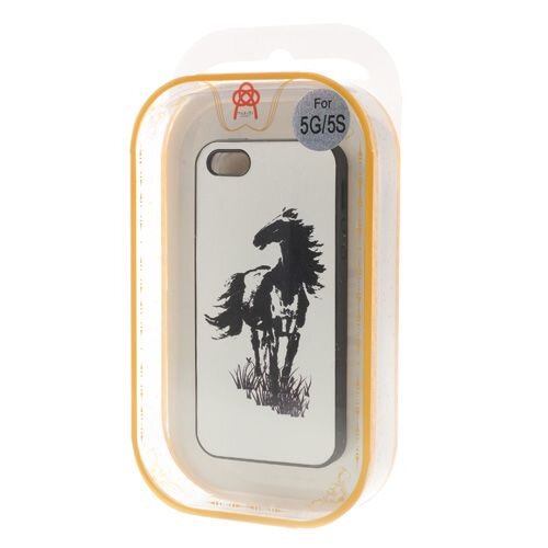 hardcase 1 paard iphone 5 wit hardcase 1 paard iphone 5 wit