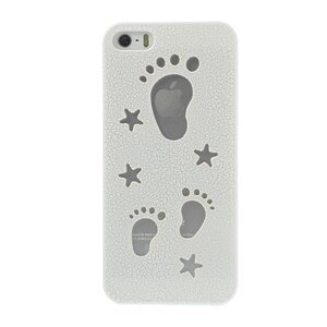 Voetjes en sterren hardcase iphone 5 wit