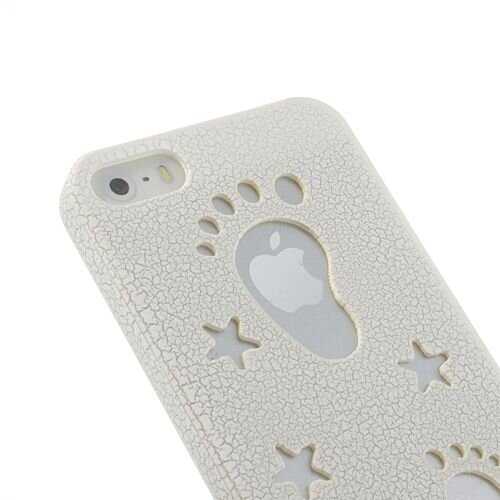 voetjes en sterren hardcase iphone 5 wit