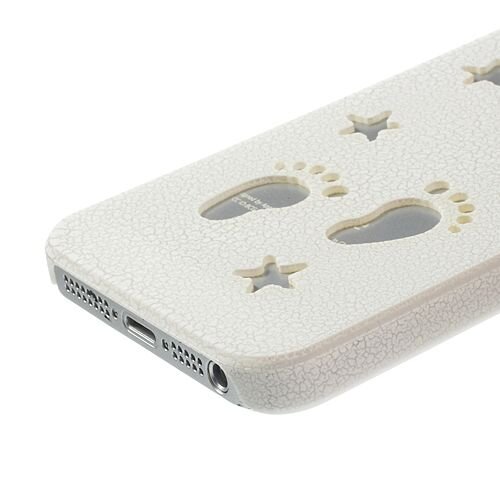 voetjes en sterren hardcase iphone 5 wit