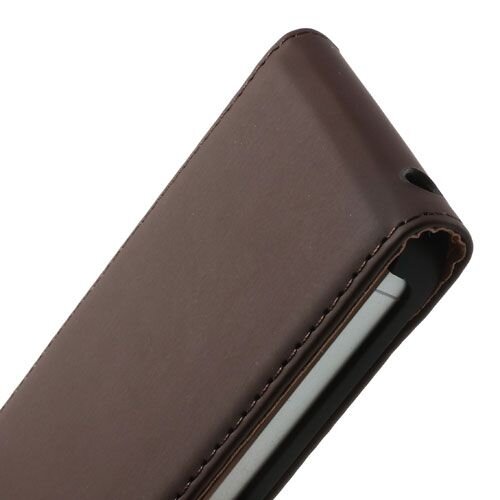 lederen case iphone 5 koffiebruin