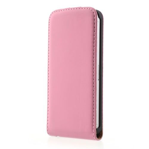 lederen case iphone 5 roze