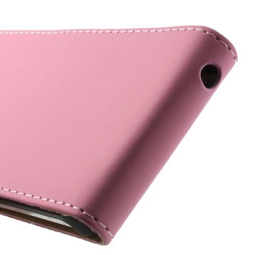 lederen case iphone 5 roze