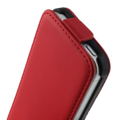 lederen case iphone 5 rood