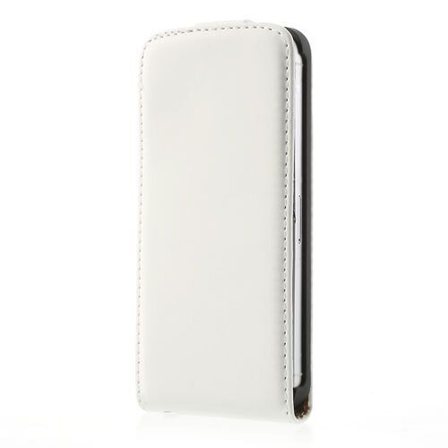 lederen case iphone 5 wit