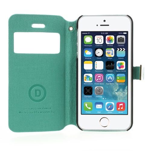 window view case iphone 5 groen