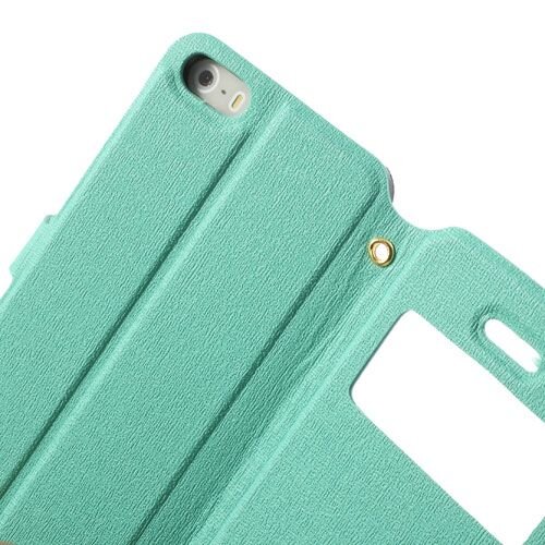 window view case iphone 5 groen