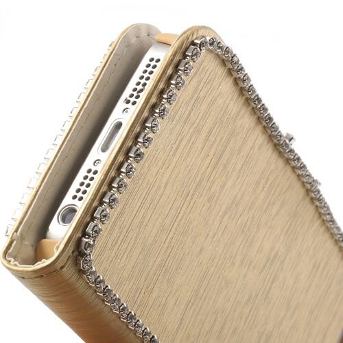 parel wallet case iphone 5 goud