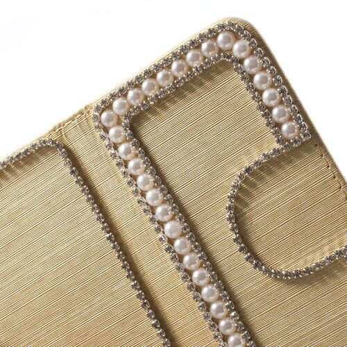 parel wallet case iphone 5 goud