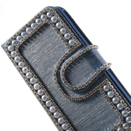 parel wallet case iphone 5 blauw parel wallet case iphone 5 blauw