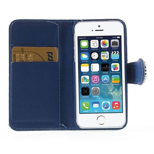 parel wallet case iphone 5 blauw parel wallet case iphone 5 blauw