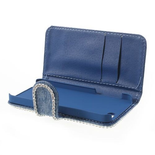 parel wallet case iphone 5 blauw parel wallet case iphone 5 blauw