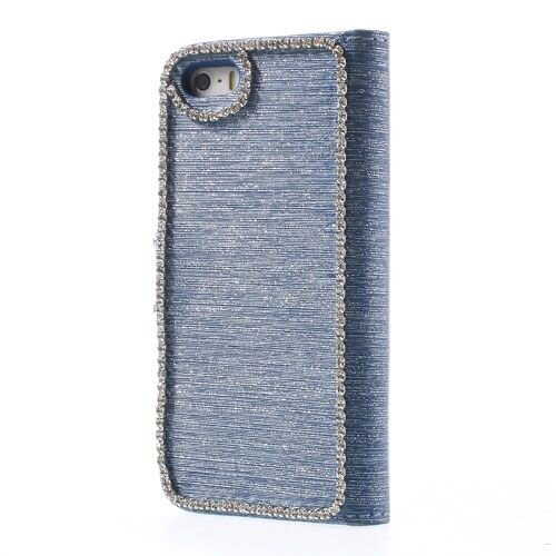 parel wallet case iphone 5 blauw parel wallet case iphone 5 blauw