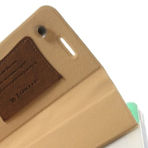 lederen stand case iphone 5 mintgroen