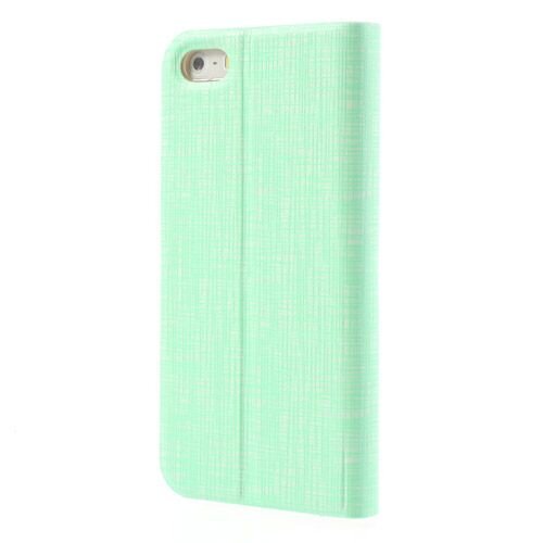 lederen stand case iphone 5 mintgroen