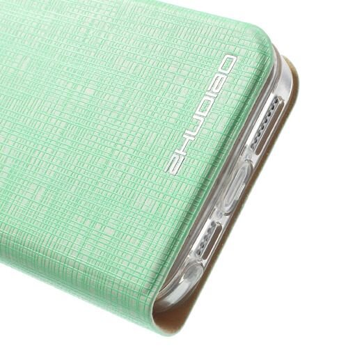 lederen stand case iphone 5 mintgroen