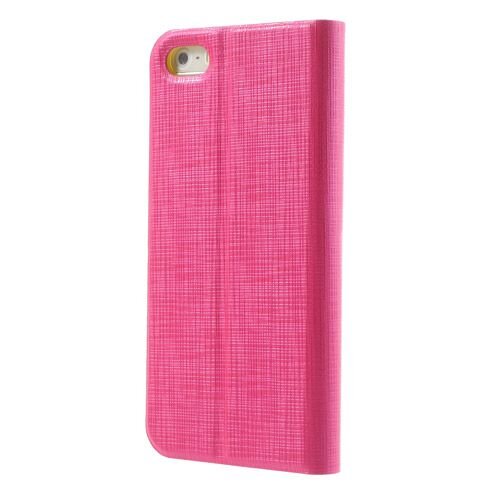 lederen stand case iphone 5 roze 6655326