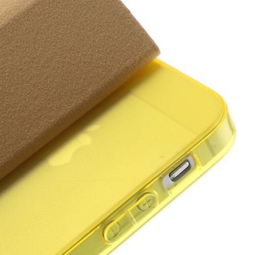 lederen stand case iphone 5 oranje