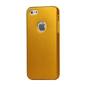 Aluminium + siliconen case voor de iPhone 5 5s goud