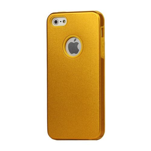 aluminium siliconen case voor de iphone 5 5s goud