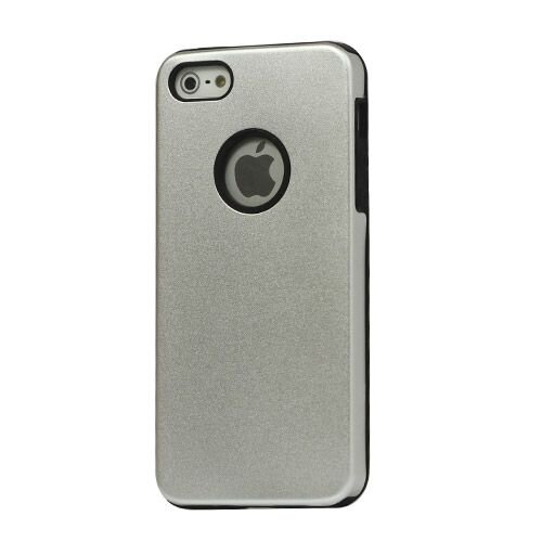 aluminium siliconen case voor de iphone 5 zilver