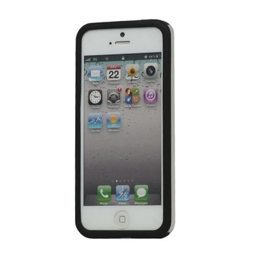 aluminium siliconen case voor de iphone 5 zilver