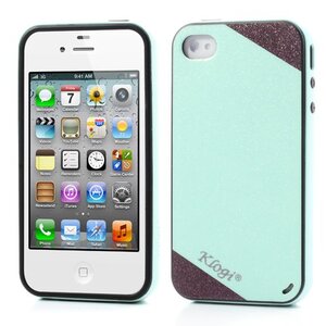 Klogi Shimmering TPU Gel Cover Case iphone 4/4S groen