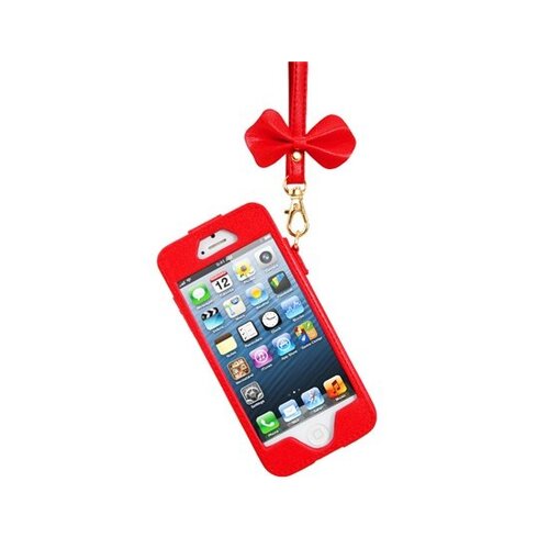 kashidun lederen hoesje iphone 5 5s rood