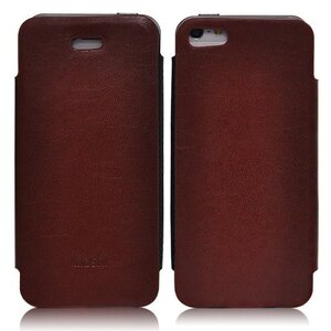 Imashi Leren Wallet iPhone 5(s)/SE - Bruin Imashi Leren Wallet iPhone 5(s)/SE - Bruin
