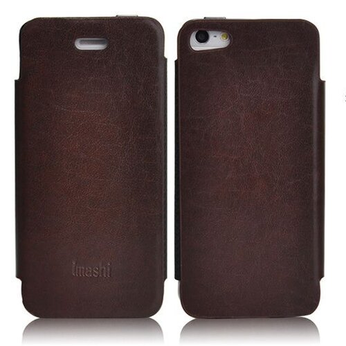 Imashi Leren Wallet iPhone 5(s)/SE - Coffee Imashi Leren Wallet iPhone 5(s)/SE - Coffee